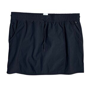 Avalanche Skort Skirt Black Size XL Extra Large Pull-On Drawstring Stretch